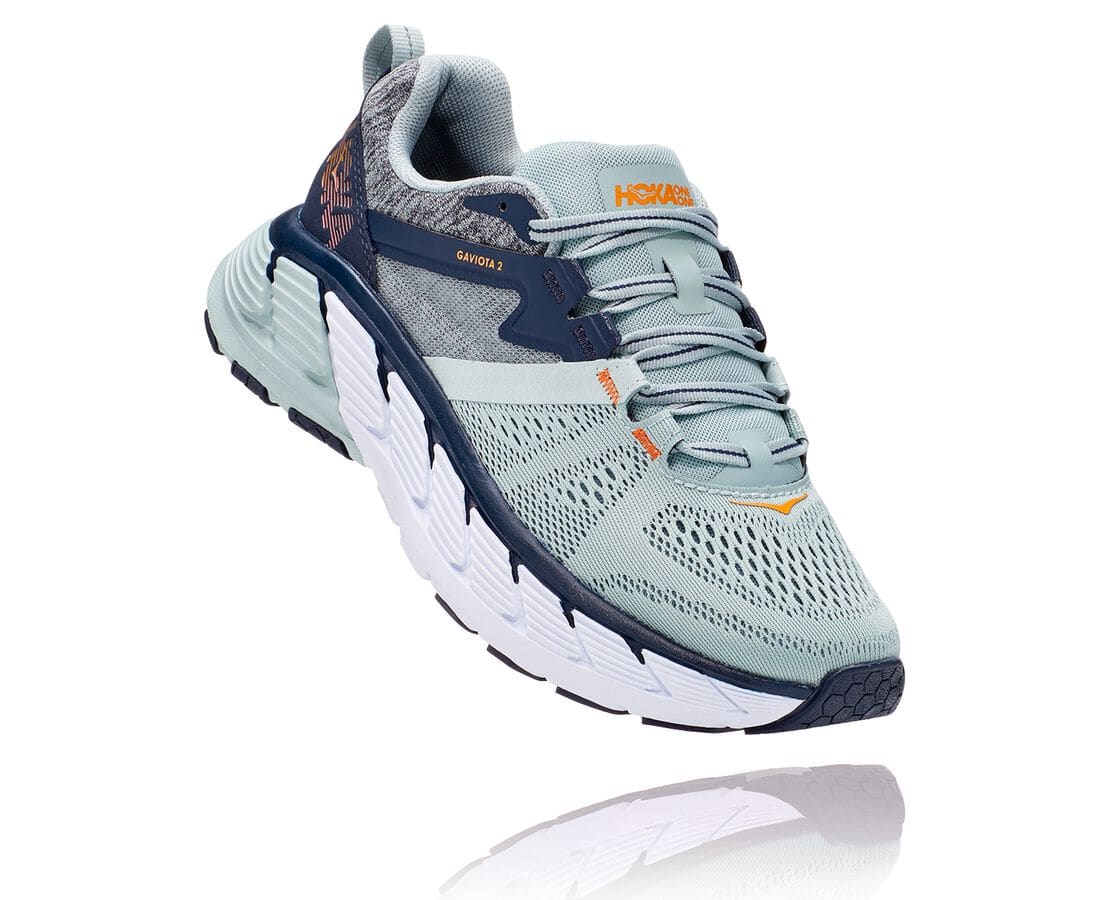 Hoka One One Gaviota 2 Damen Stabilität Laufschuhe Blau | (DE-0826RHOXW)